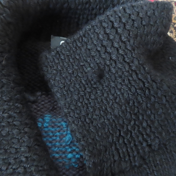 Vtg Hand Knit Berek Aviator Ugly Christmas Sweater Pilot Top Gun Flight Theme M - Picture 8 of 9